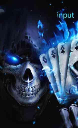 Horrible 3D Poker Skull 1