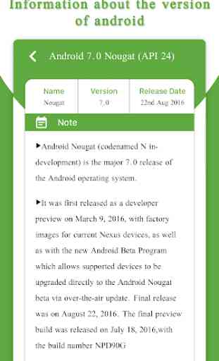 Latest Versions Update Info For Android 3