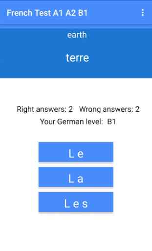 Learn French test A1 A2 B1, Grammar, Word trainer 3