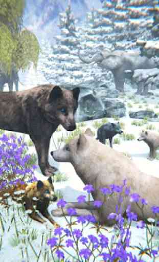 Loup arctique famille Simulator: Jeux de la faune 1
