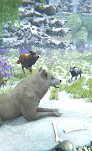 Loup arctique famille Simulator: Jeux de la faune 2