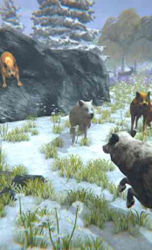 Loup arctique famille Simulator: Jeux de la faune 3