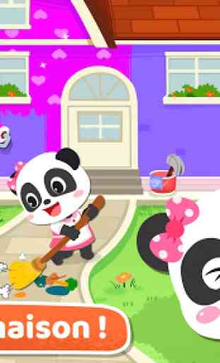 Nettoyage de la maison de Bébé Panda 1