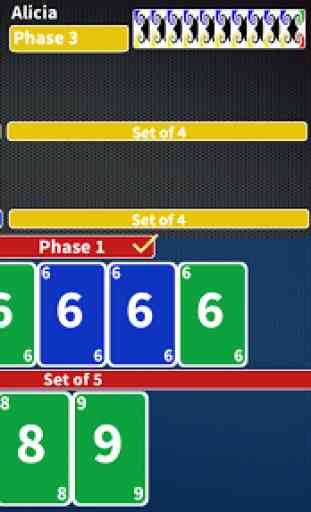 Phase Rummy: card game with 10 phases 1