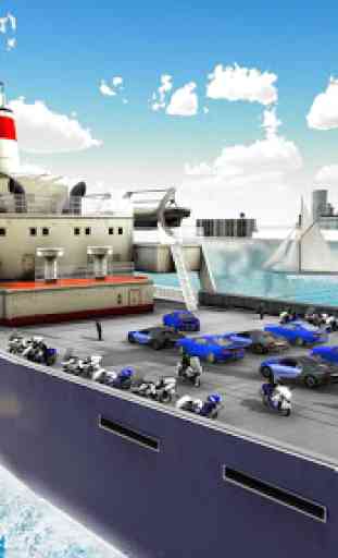 Police US Transport Voiture: Cruise Ship Simulator 2