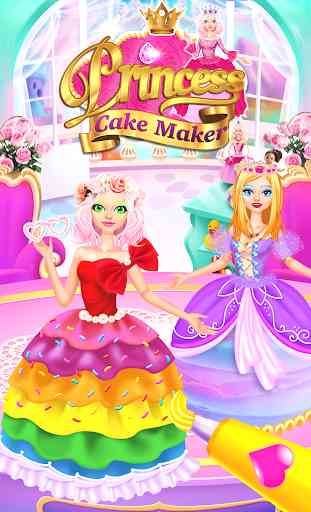Rainbow Princess Cake Maker - Kids Cooking Games 1