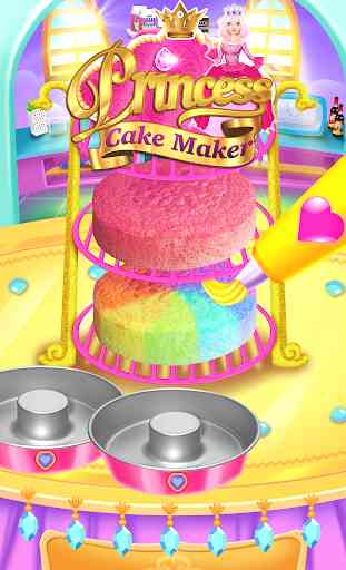 Rainbow Princess Cake Maker - Kids Cooking Games 3