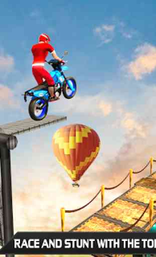 RAMPE Bicyclette Cascade Course - Impossible Jeux 2