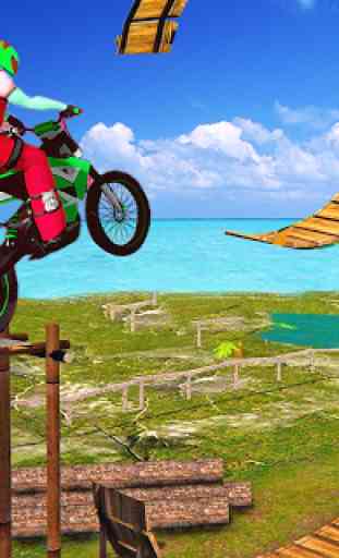 RAMPE Bicyclette Cascade Course - Impossible Jeux 3