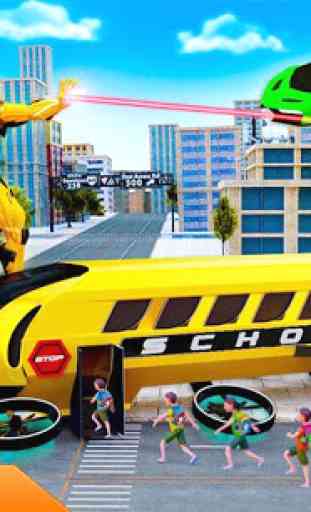 robot autobus scolaire volant jeux de robot héros 2