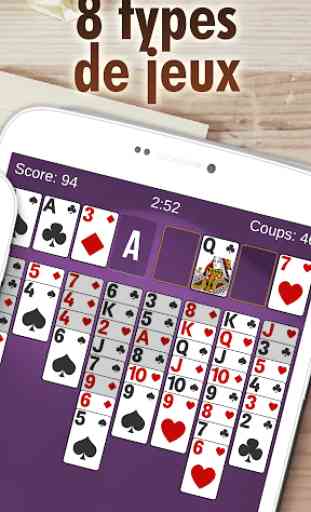 Solitaire, Freecell et Spider Solitaire 3