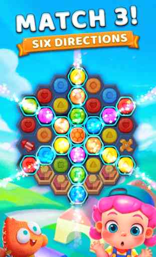 Toy Party : un adorable jeu de match 3 hexagonal 2