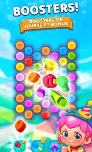 Toy Party : un adorable jeu de match 3 hexagonal 4