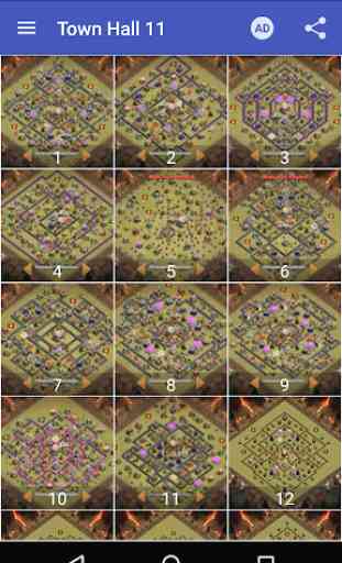 War layouts for Clash of Clans 4