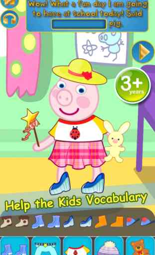 Mon Interactive Happy Little Pig Story Book Dress Up Game Time - App Gratuite 1