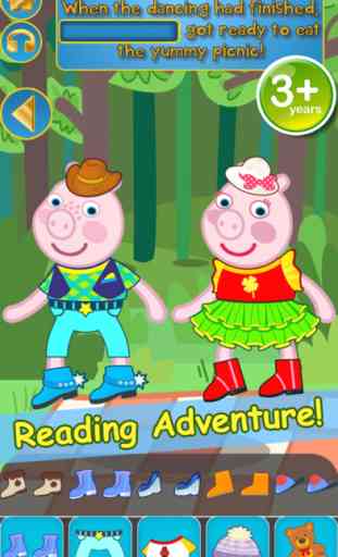 Mon Interactive Happy Little Pig Story Book Dress Up Game Time - App Gratuite 2