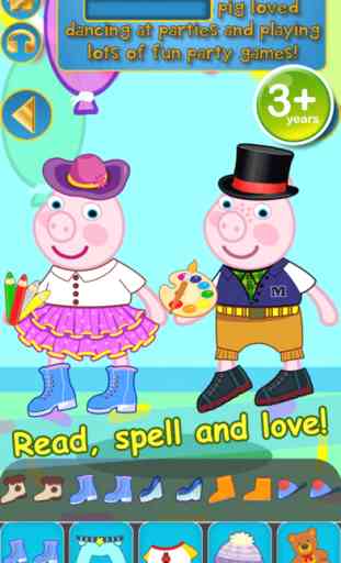 Mon Interactive Happy Little Pig Story Book Dress Up Game Time - App Gratuite 3