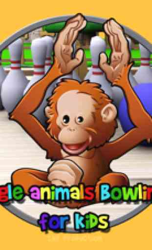 animaux de la jungle et bowling pour les enfants - jeu gratuit 1