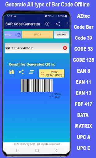 Bar Code Generator & Scanner Pro 3