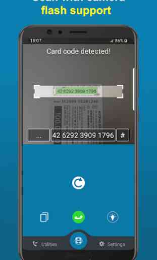 bbScan - Téléphone recharge - Scanner les cartes 2