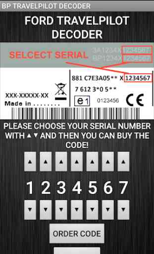BP Travelpilot Radio Code Decoder 4