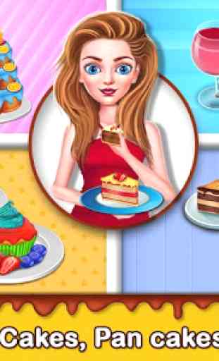 Cake Shop Cafe Pastries & Waffles cooking Game 4