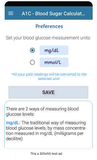 Calculateur glycémie   A1C tracker diabète app 4