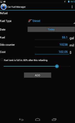 Combustibles Car Fuel Manager 3