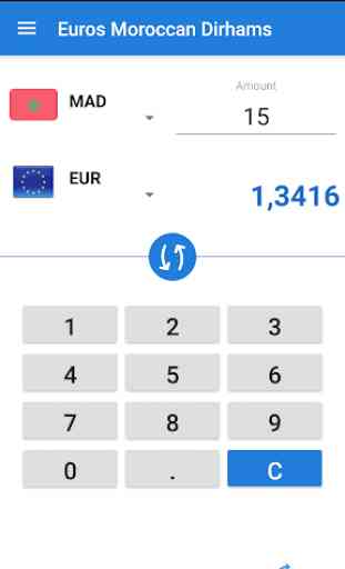 Convertisseur Euro en Dirham marocain / EUR en MAD 1