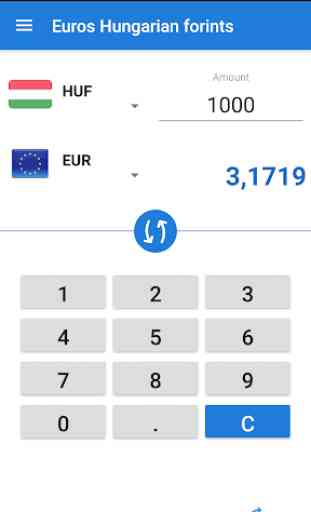 Convertisseur Euro en Forint Hongrois / EUR en HUF 2