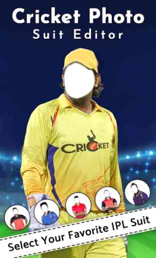 Cricket Photo Suit IPL Lover 1
