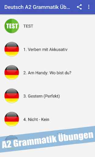 Deutsch Lernen A2 Grammatik Übungen 1