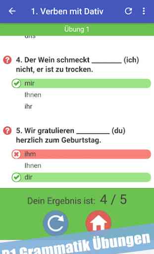 Deutsch Lernen B1 Grammatik Übungen 4