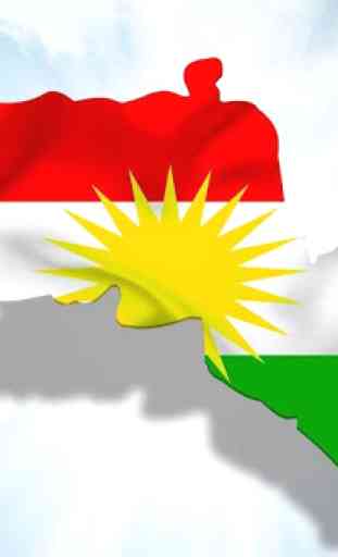 Drapeau kurde Fonds d'écran 3