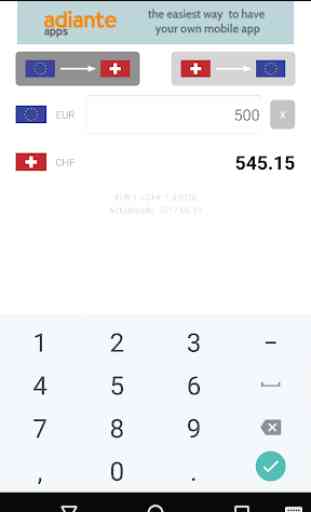 Euro en Franc Suisse (CHF) 1