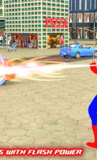 Flash speed hero: jeux de simulation de crime 3