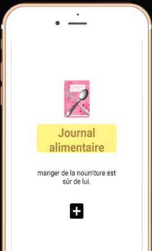 Food Diary - (Simple enregistrement alimentaire ) 1