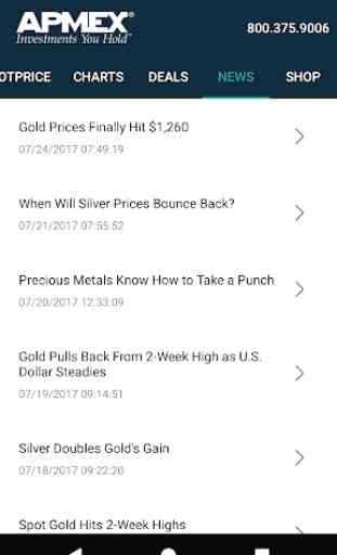 Gold & Silver Spot Prices at APMEX 4