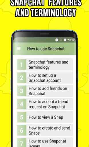 How to use snapchat 1
