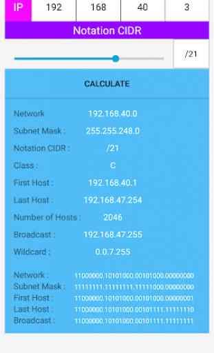IPv4 Calculatrice de masque de sous-réseau 2