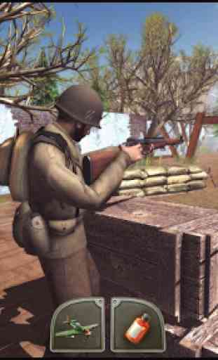 jeu de tir de guerre mondiale: escouade tir libre 3