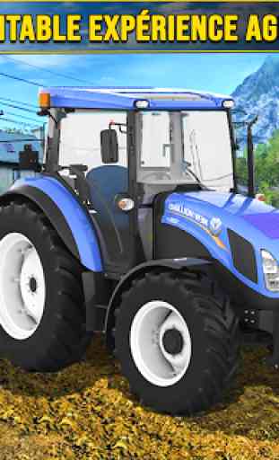 Jeu réel de tracteur de simulateur d'agriculture 1