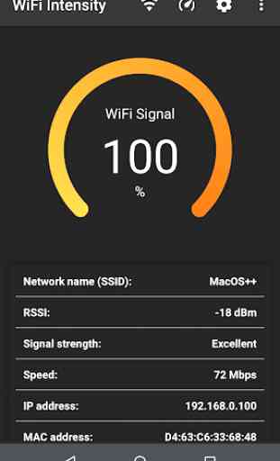 Mesureur d'intensité du signal WiFi 2