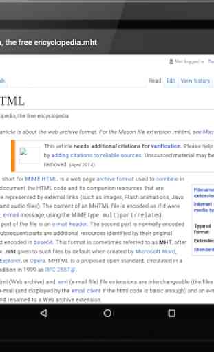 MHT/MHTML Reader 4