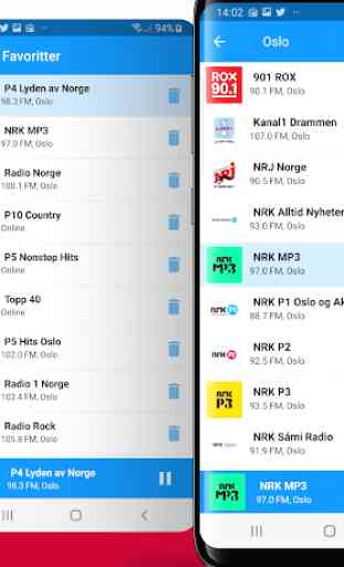 Norge Radio: DAB radio app. Nettradio & DAB Player 2