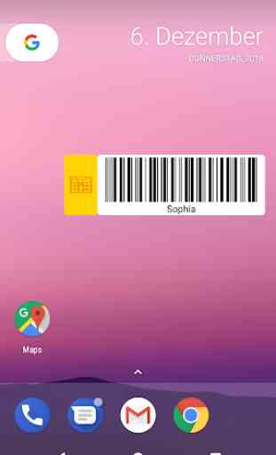 Packstation Barcode Widget 2