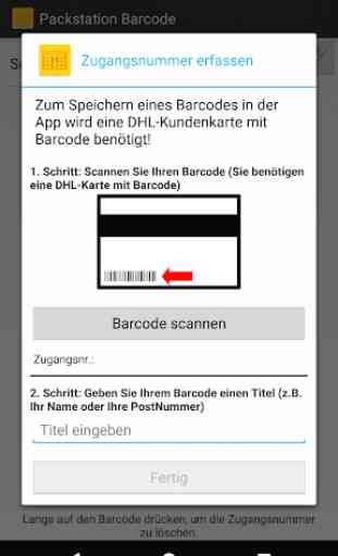 Packstation Barcode Widget 3
