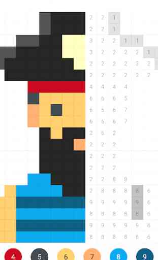 Pixel Art - peinture numéroté, couleur par numéro 4