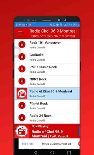 Radio of Ckoi 96.9 Montreal 2