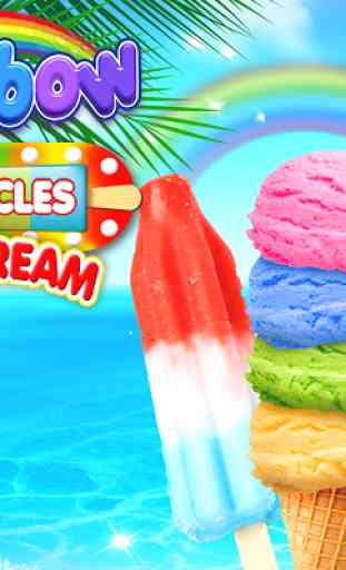 Rainbow Ice Cream - Crème glacée arc-en-ciel 1